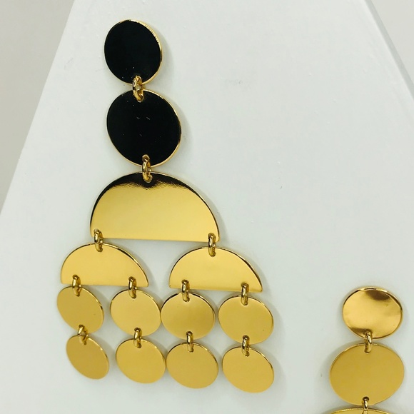 J. Crew | Circle Statement Earrings in Gold - Picture 3 of 6